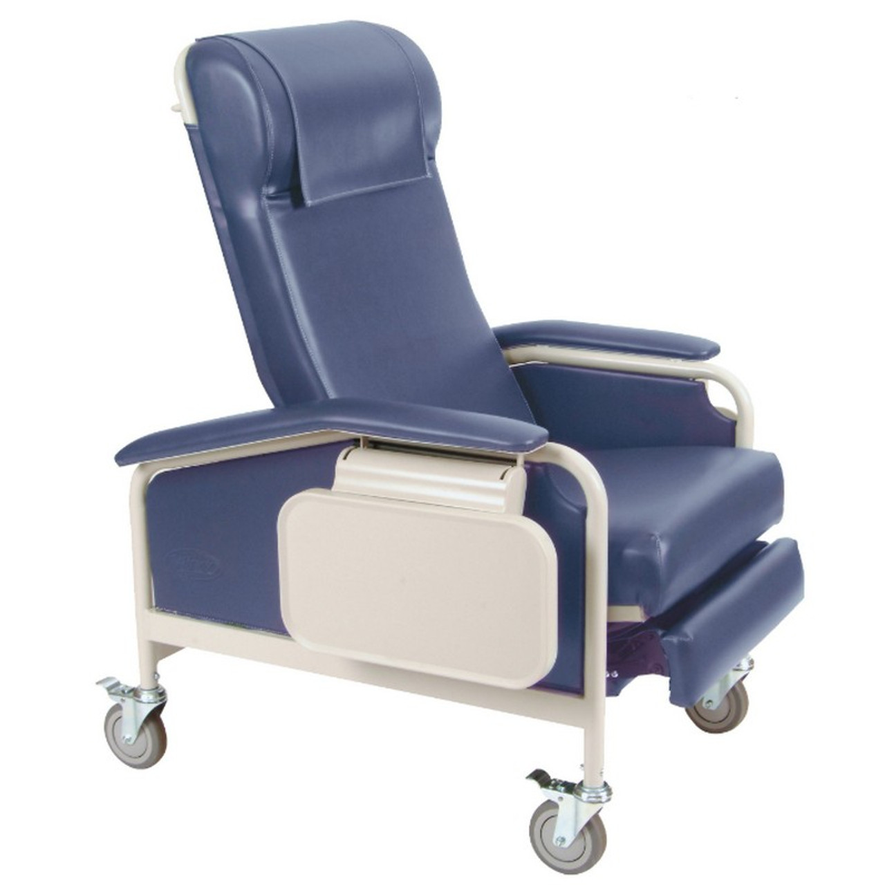 Winco - Care Cliner with Nylon Casters - 6530 - Dual fold-down side tables