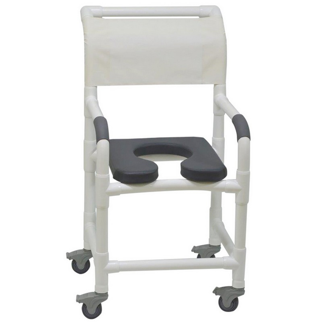 MJM International - Shower Chair 18" - # 118-3TL-SSDE-PI-WH-DM