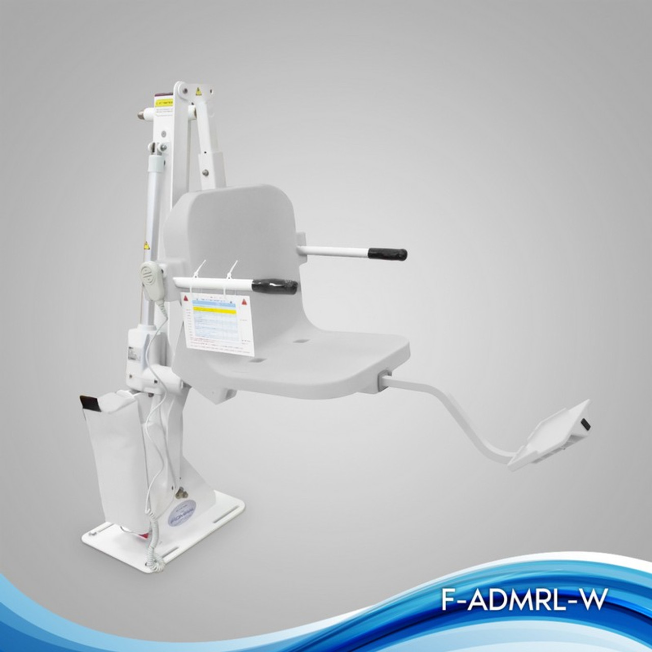 Aqua Creek - Lift, Admiral, No Anchor, 450 lb Cap, Choose Your Colors - F-ADMRL-C - White w/White Seat