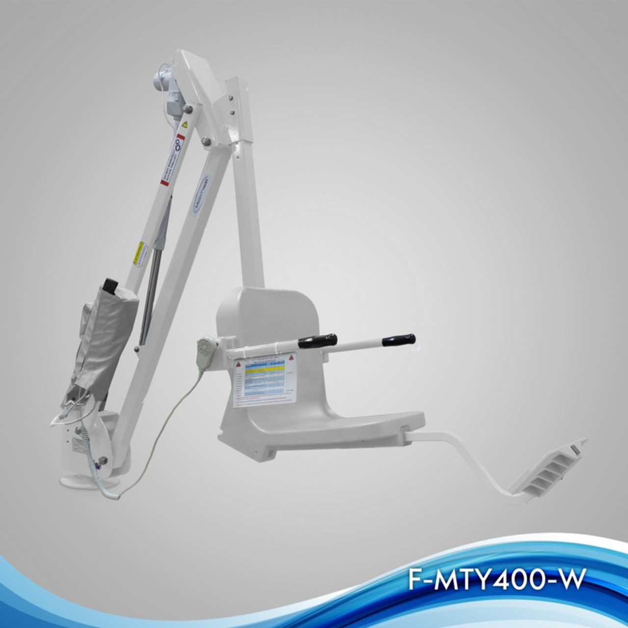 Aqua Creek - Lift, Mighty 400, No Anchor, 400 lb Cap, Choose Your Colors - F-MTY400-C - White w/White Seat