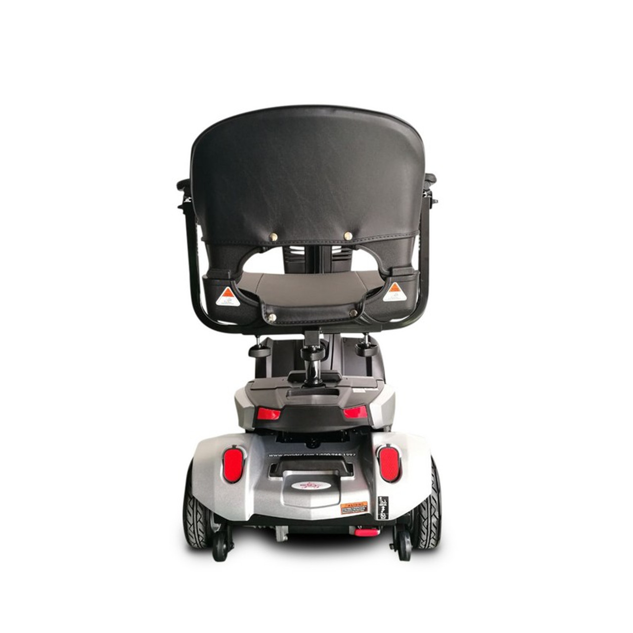 EV Rider - CityCruzer Transportable Mobility Scooter - Silver - Rear View