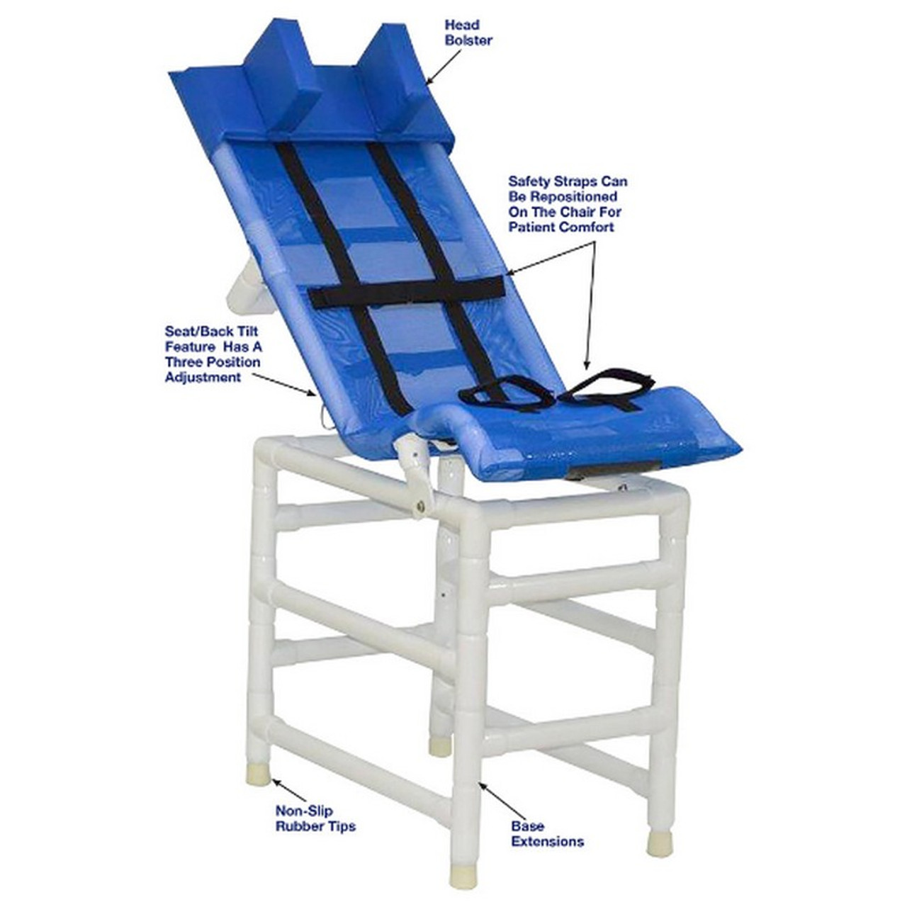 MJM Int. - Rec. Shower Chair/Double Base - 191-S-B-B