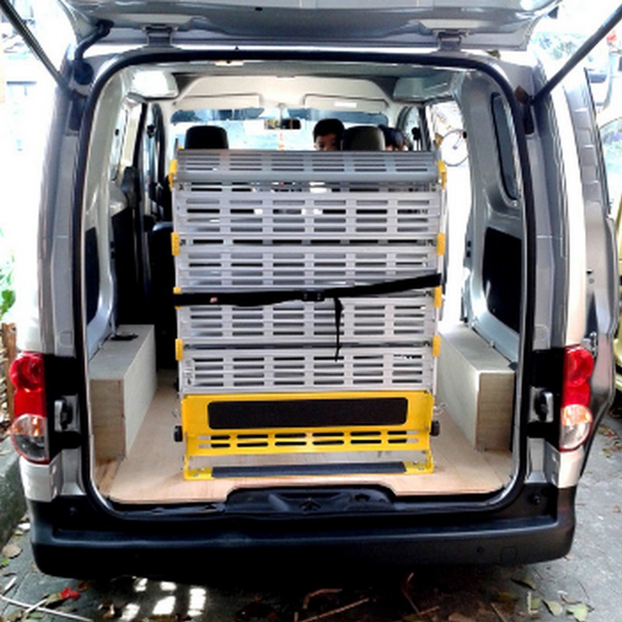 Roll-A-Ramp - Van Ramp, Non-Powered, 36" x 9' - MF-36.9 - Ramp stores inside vehicle and is protected from weather elements.
