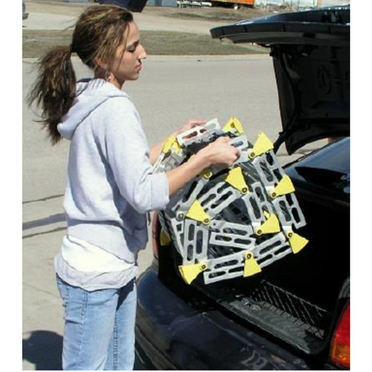 Roll-A-Ramp - Wheelchair/Scooter Ramp - 12"x4' (Pair) - Roll it up and take it with you!