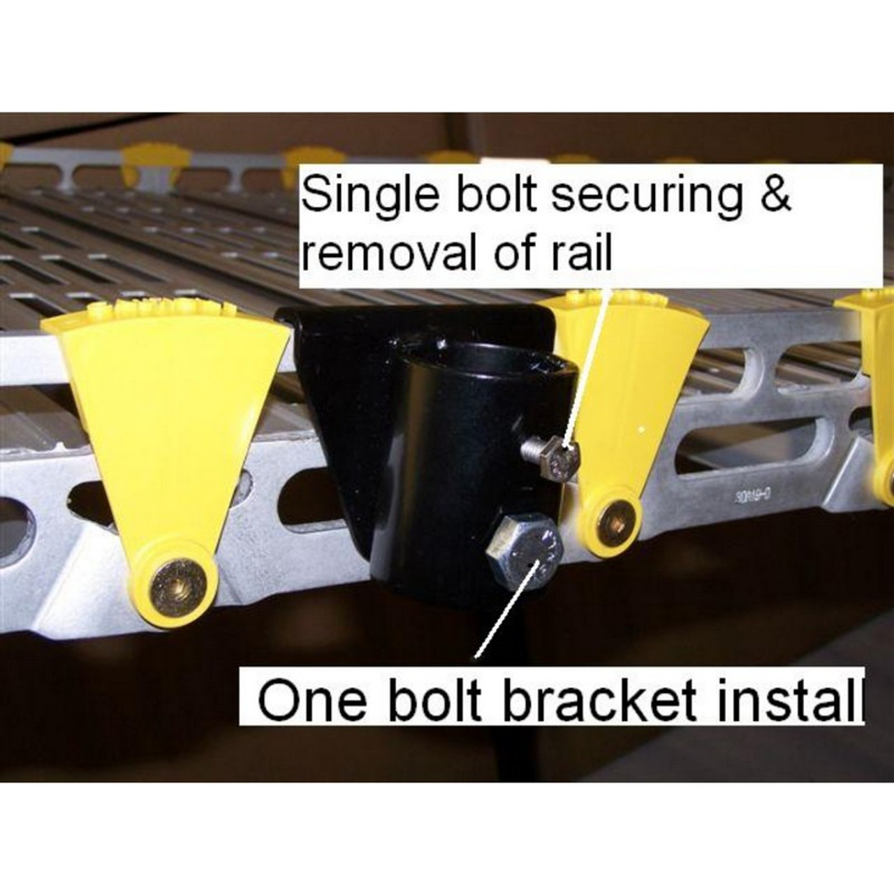 Roll-A-Ramp - Aluminum Handrails - w/ Single Loop End 5' - 4040-5L1 - Easy to install.