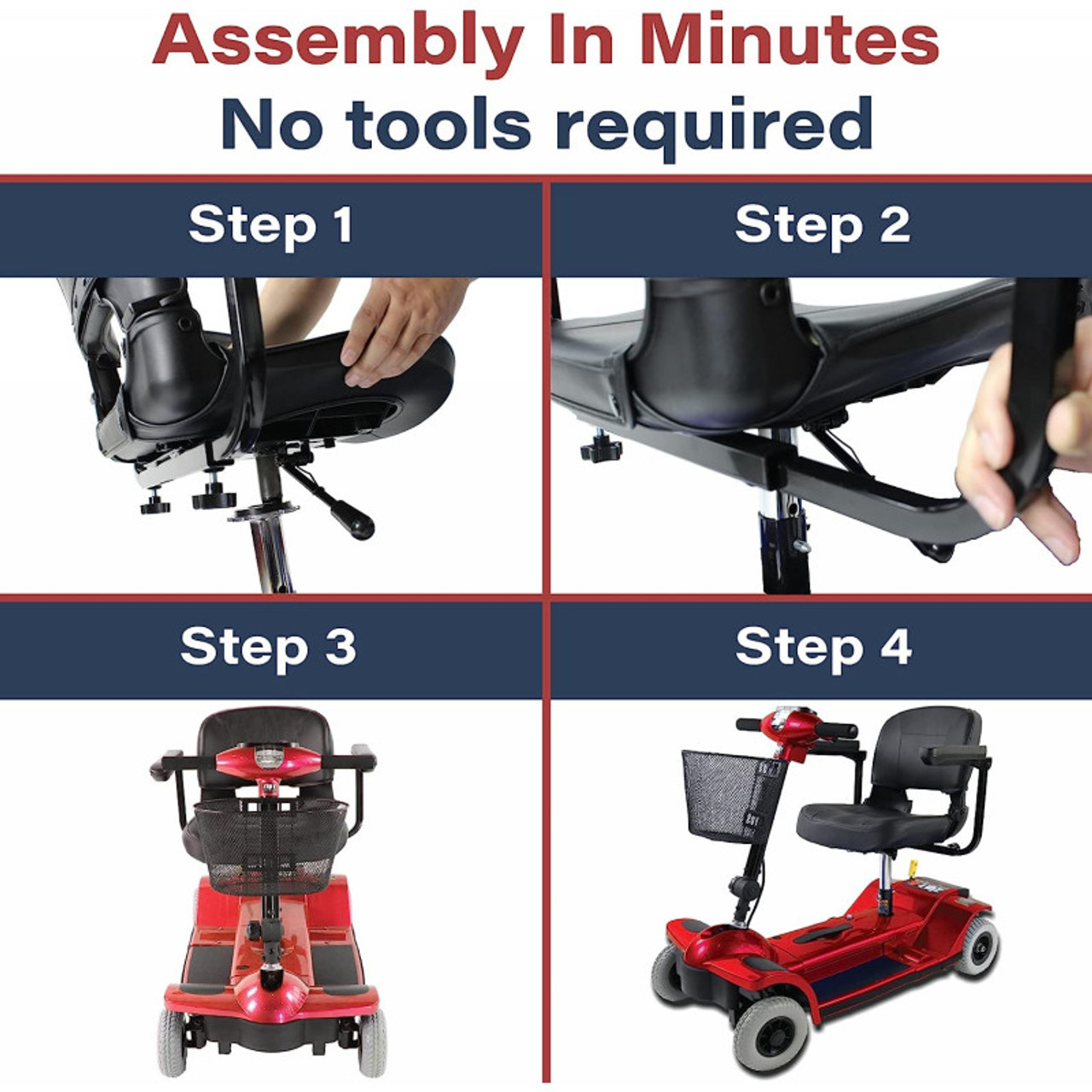 Zipr Mobility - Zipr 4 Xtra Red -  ZIP04RED