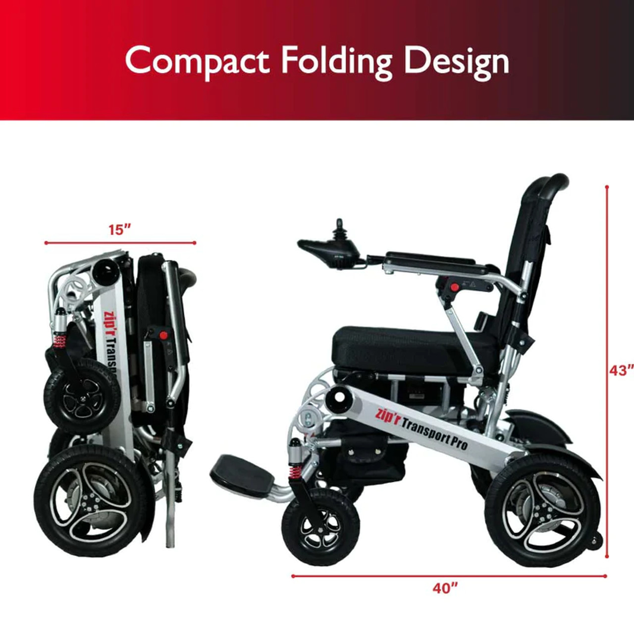 Zipr Mobility - Zipr Transport Pro -  ZIP13SLV