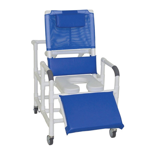 MJM International - Reclining Shower Chair - 24" Internal Width - 325 Lbs Weight Capacity - 193-24-SSDE