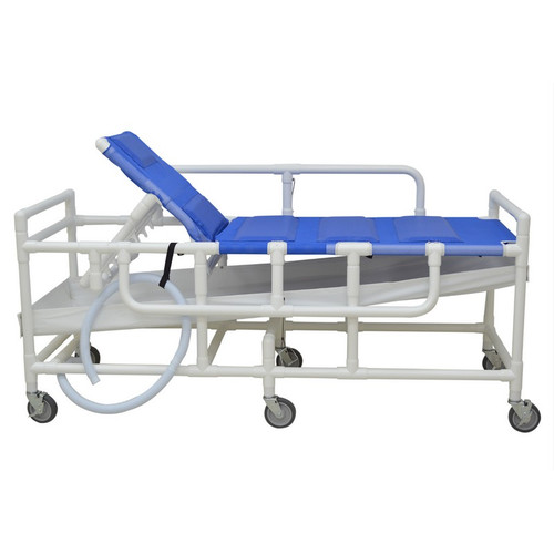 MJM International - Shower Gurney with Canvas Drain Pan and Duo Sling - 450 Lbs Weight Cap. - 910