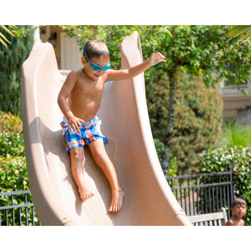 SR Smith - Typhoon Pool Slide, Gray Granite, Left Curve - 670-209-58224 - In use