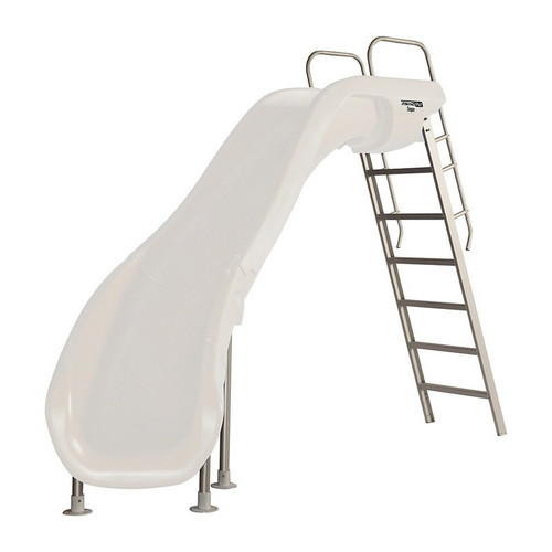 SR Smith - Rogue2 Pool Slide, White, Left Curve - 610-209-5822