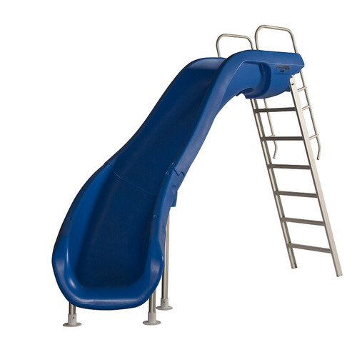 SR Smith - Rogue2 Pool Slide, Blue, Left Curve - 610-209-5823