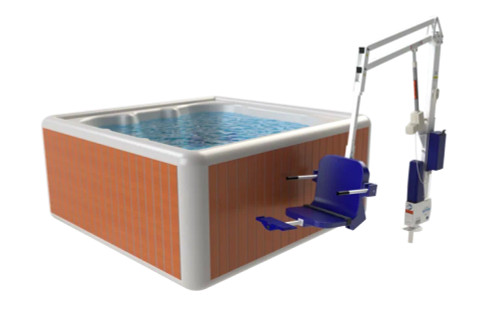 Aqua Creek - Lift- Neptune - 400Lb Cap - Anchor Sold Separately - White/Blue - F-NPTN