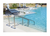 Spectrum Aquatics - 2 Bend - 72" Pool Stair Rail - 1.90 X .109 - 35127-72-.109 - Electropolished stainless steel