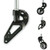 Frog Legs, Shock Absorbers, Big Rigs (Tilt & Space Light Weight) Black