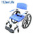 Healthline - EZee Life 22" Aluminum Shower Commode Wheelchair With 24" Wheels (Non-Tilt) - 186-24 - w/logo