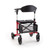 Triumph Mobility - Escape Rollator Charcoal -21" seat height # 500-10195 with - Escape - shopping bag attached shown in red