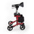 Triumph Mobility - Escape Rollator Charcoal -21" seat height # 500-10215  folded shown in red
