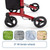 Triumph Mobility - Escape Rollator -19", 21" and 24" seat height # 500-10215 red 8"all terrain wheels