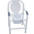 MJM International - Bedside Commode - 18" Int. Width - Rubber Tip Legs & 10 Qt Commode Pail - #118-C10