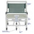 MJM International - Bariatric Shower Chair - 30" Internal Width - 700 Lbs Weight Capacity - 130-5 - Full Support Seat (High Density Polyethylene Flat Seat) Enhances Resident Comfort