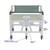 MJM International - Bariatric Shower Chair - 30" Internal Width - 700 Lbs Weight Capacity - 130-5 - 10 QT Slide Out Commode Pail