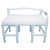 Bariatric transfer bench- 36" internal width- cushion seat (low back without sling)- 900 lbs weight capacity - # 165-36-900-WH