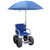 MJM International - All Terrain Chair/Recreational Chair w/Storage Bag & Umbrella - E720-ATC-GRYW-UMB-KD