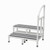 MJM International - MRI BARIATRIC DOUBLE STEP STOOL WITH 1 LEFT HAND RAIL - # 4003-BAR-1LR-MRI