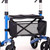 Triumph Mobility - Escape Rollator  - Mini - Grey -20" seat height- Escape - shopping bag attached