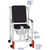 MJM International - Shower Chair 18" - # 118-3-SSDE-CBP-BLK-OF-SQ-PAIL-AT - Description