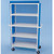 Healthline - Linen Cart w/Cover, 42" x 20" Shelf, 4 Shelves - LC424W5