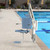 Spectrum Aquatics - Horizon BP 300 Deluxe Long Reach Pool Lift - 300 lbs. - No Anchor - ADA Compliant - 2030086-DLX