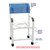 MJM Intl - Knocked Down Shower Chair, 18" Internal Width, 3" Twin Casters, 300 lbs Weight Cap. - 118-3-KDE - Description