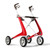 ACRE - Carbon Ultralight - Compact - Rollator - Outdoor & Indoor - Strawberry Red - 5713504001668
