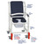 MJM International - Shower Chair 22" - # 122-3TL-SSDE-CBP-AB-SQ-PAIL-LSB-AT - Description