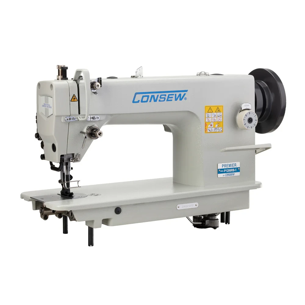 Consew P1206RB-1 Drop Feed , Needle Feed , Walking Foot , Lockstitch Machine , Reverse , Big Bobbin  