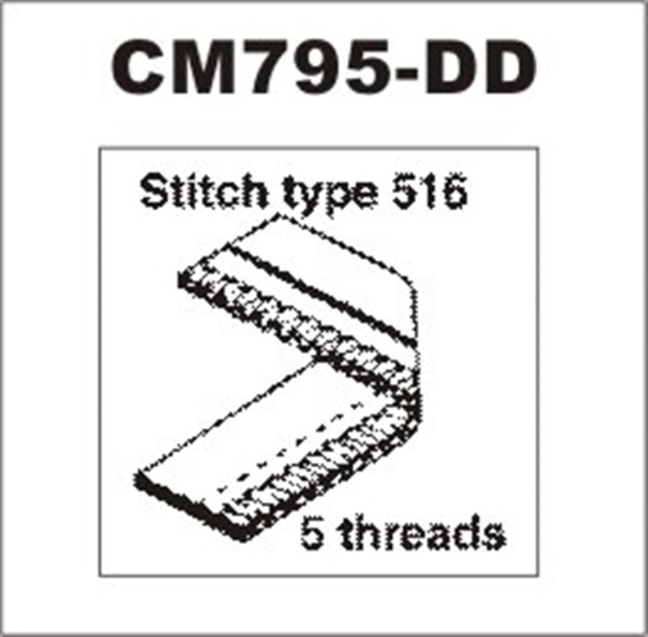 Consew CM795-DD New Direct Drive Servo Motor       5 Thread Serger 