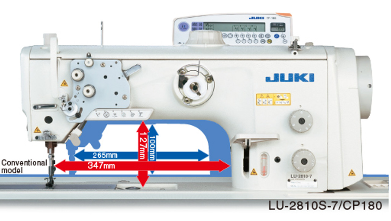 Juki LU-1510N-7 Walking Foot Needle Feed Industrial Sewing Machine with  Table and Servo Motor