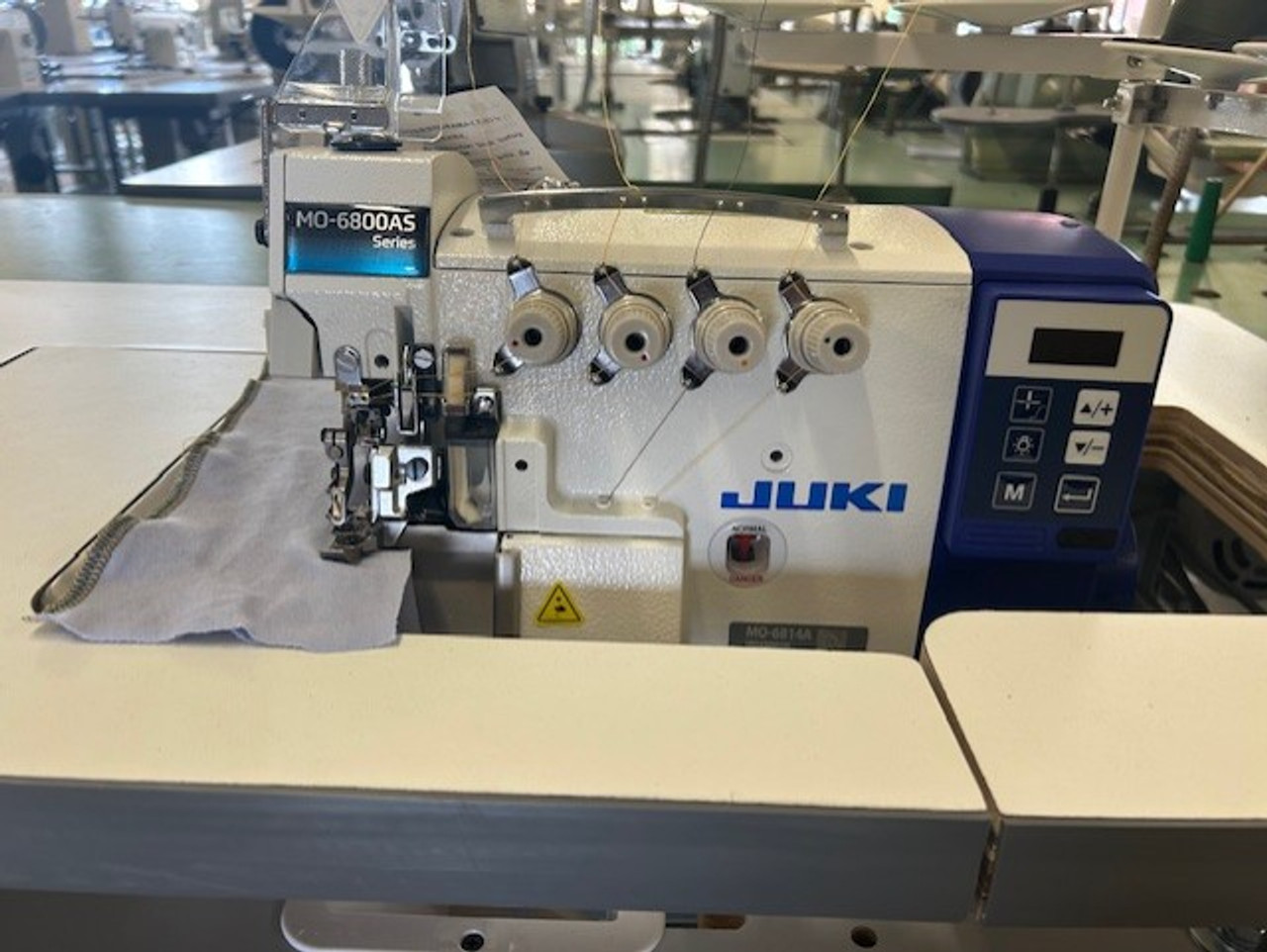 Juki MO-6814AS-DD10S  4 Thread Overlock  Industrial Two Needle Direct Drive High-Speed Overlock Sewing Machine