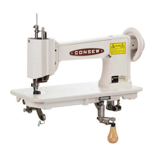 CONSEW 104-1T Manual Embroidery and Quilting Chainstitch Sewing Machine with T-Stand and Servo Motor