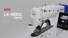 JUKI LK-1900-C Computer Controlled Hi-Speed Bartacking Industrial Sewing Machine 