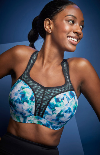 Wired Sports Bra In Digital Bloom - Panache – BraTopia