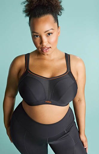 Sculptresse Activate Wired Sports Bra - Black | Panache Lingerie