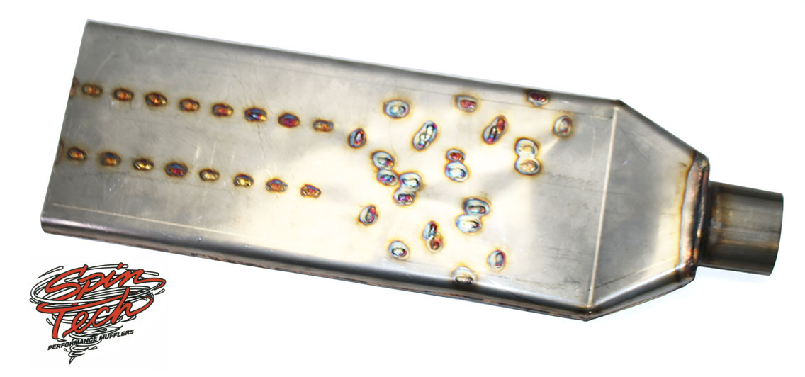 SpinTech Muffler Boom Tube Mufflers in Aluminized or Stainless Steel