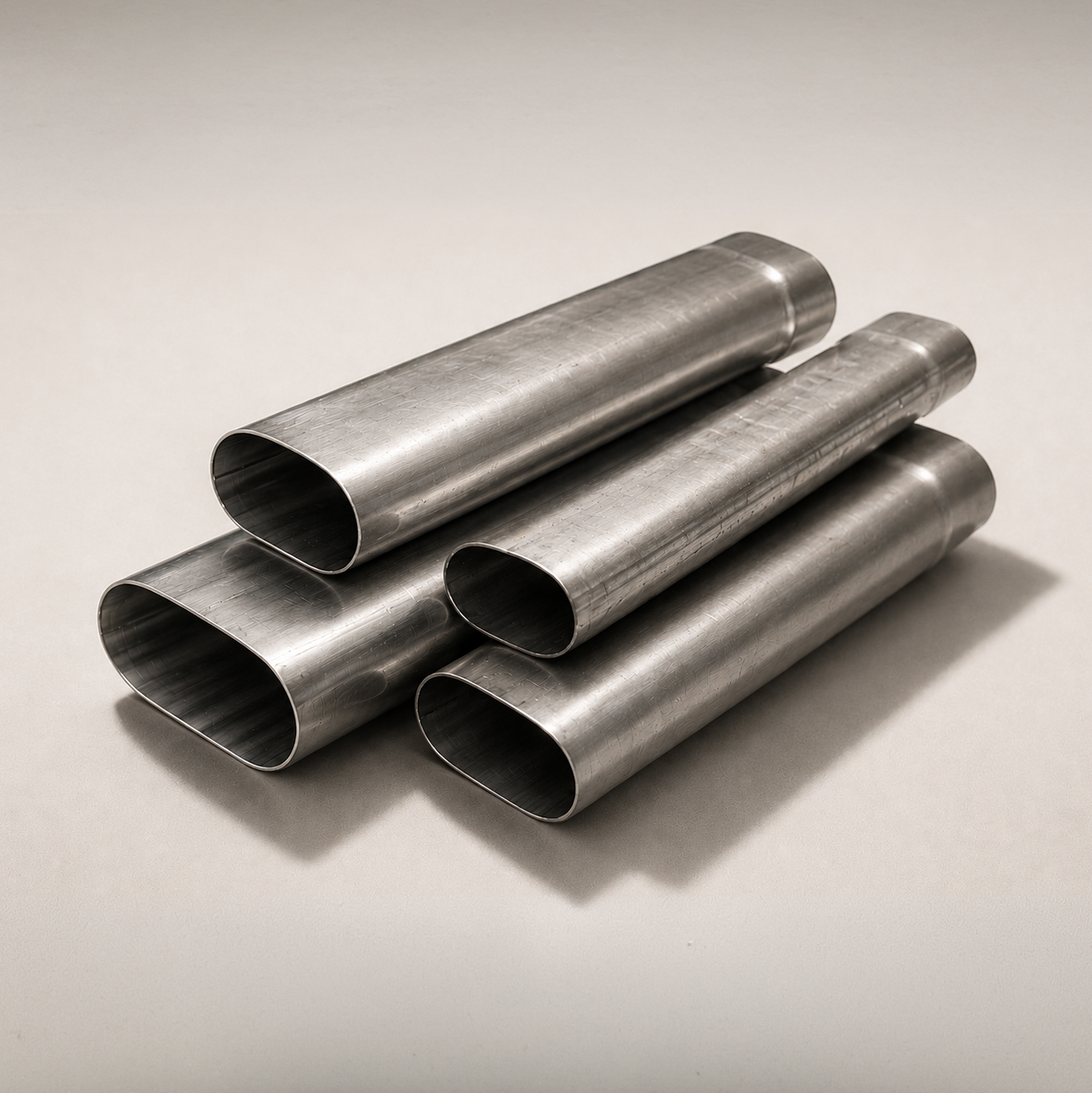 Oval Tubes Straight Lengths, Expanded One End