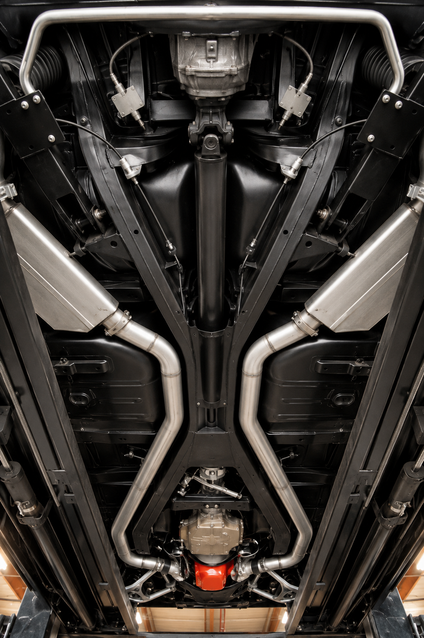  Chevy X-Frame Exhaust for Years ’58 – ’64
