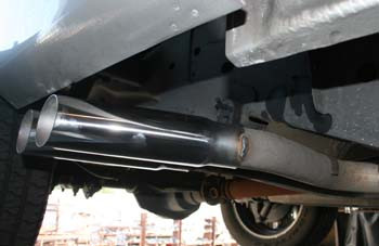 Automotive F150 9804 dual exhaust 2.5 pipe No Muffler Corner exit