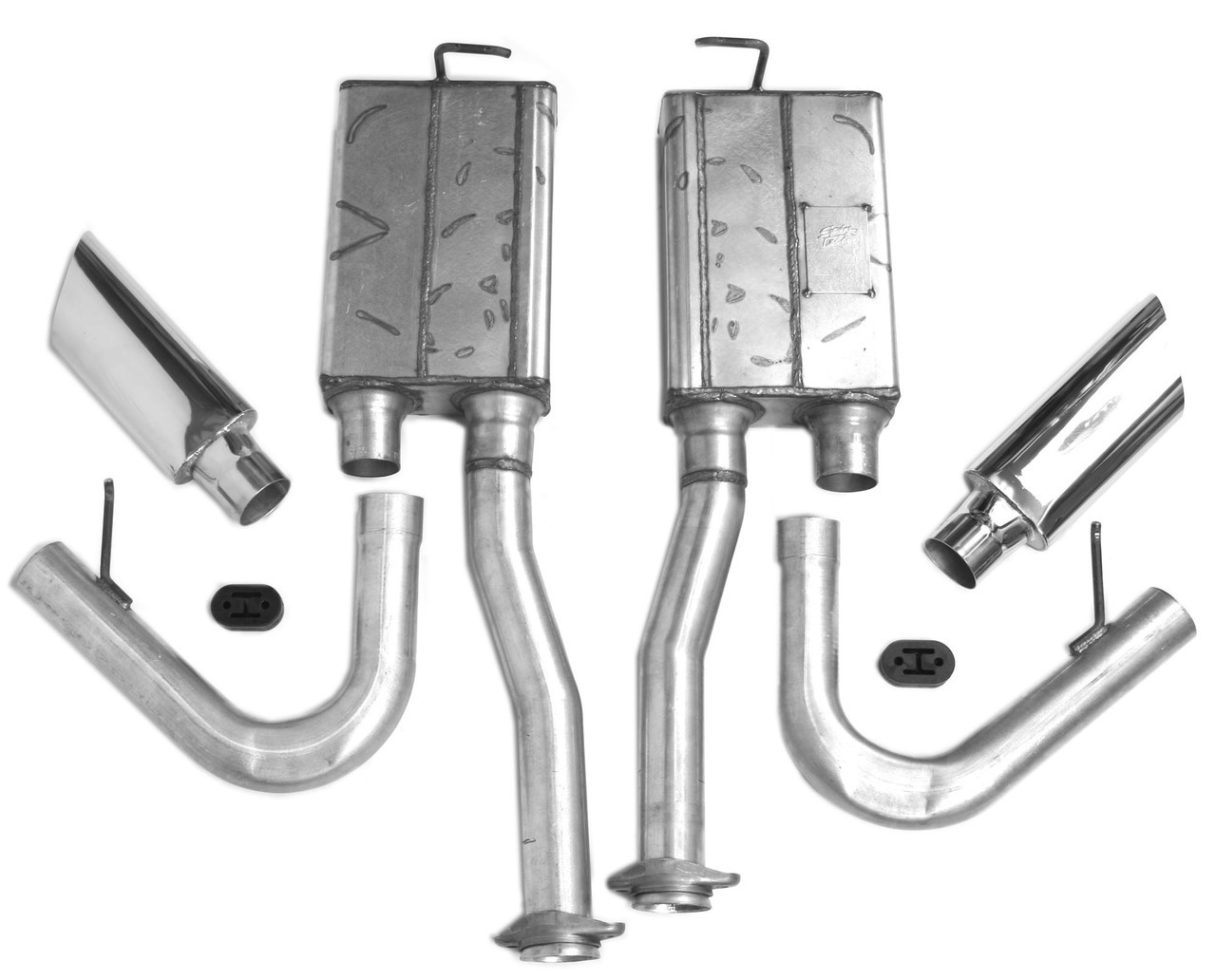 SpinTech Mustang Side Exhaust for 19861995 Ford Mustangs