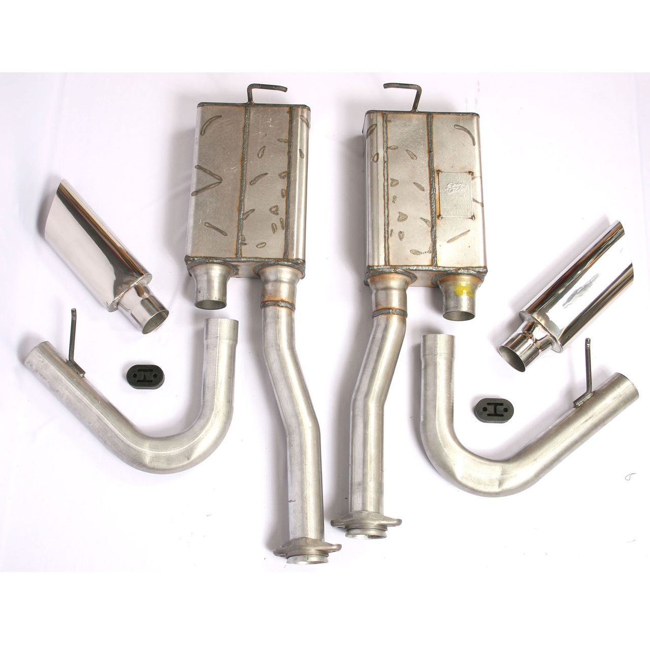 小物 UMBRO EX STADIUM SIDE REVERSIBLE MUFFLER SpinTech Mustang Side Exhaust for 1986-1995 Ford Mustangs